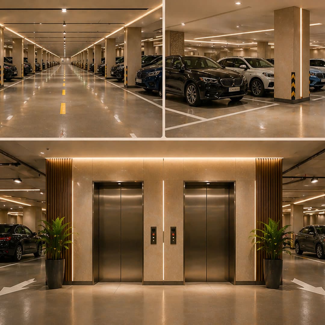 Basement Parking — Hill Crest amenity