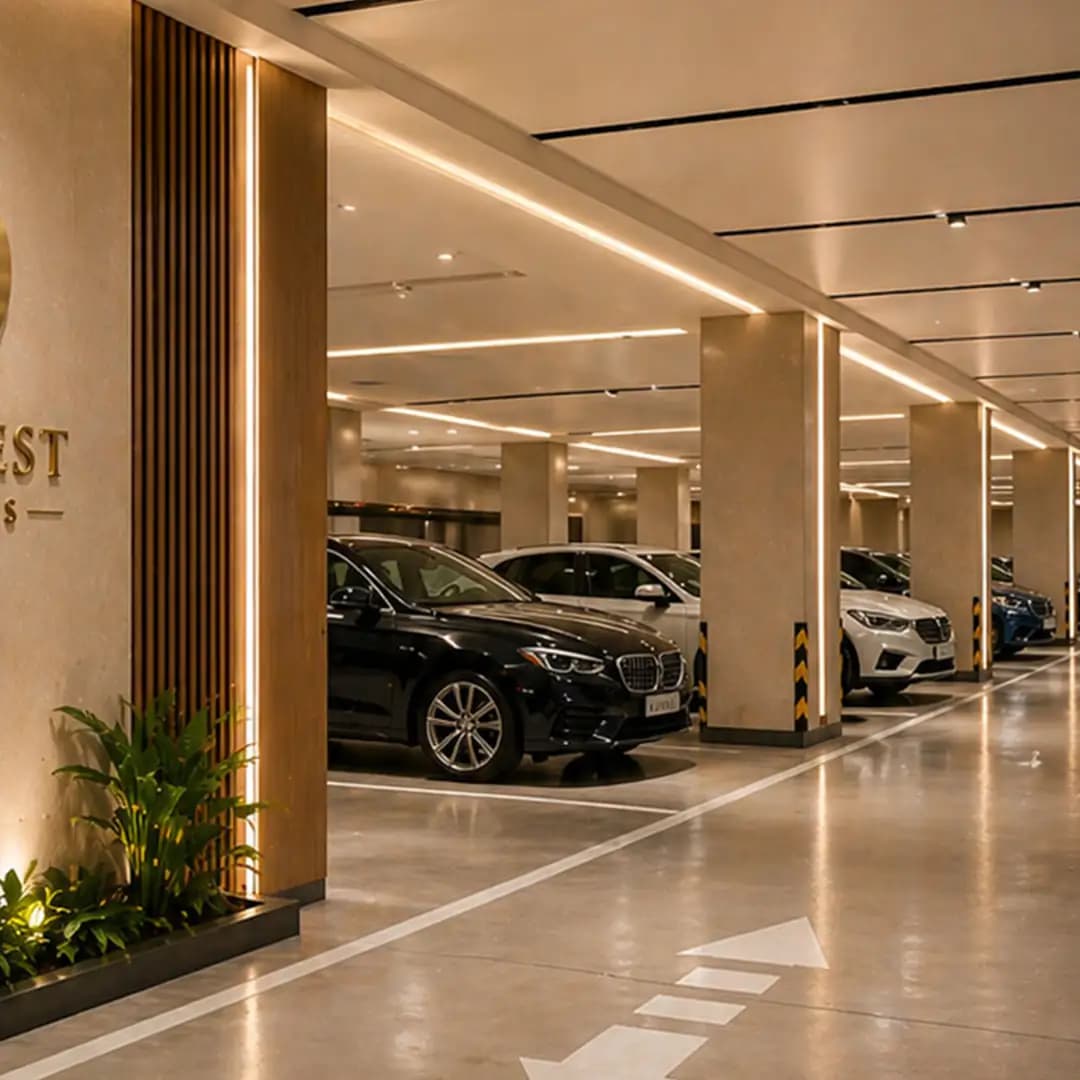 Underground Podium Parking — Hill Crest amenity